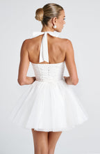 Keely Mini Dress - Ivory - Napalia