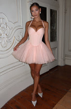Keely Mini Dress - Soft Peach - Napalia
