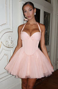 Keely Mini Dress - Soft Peach - Napalia