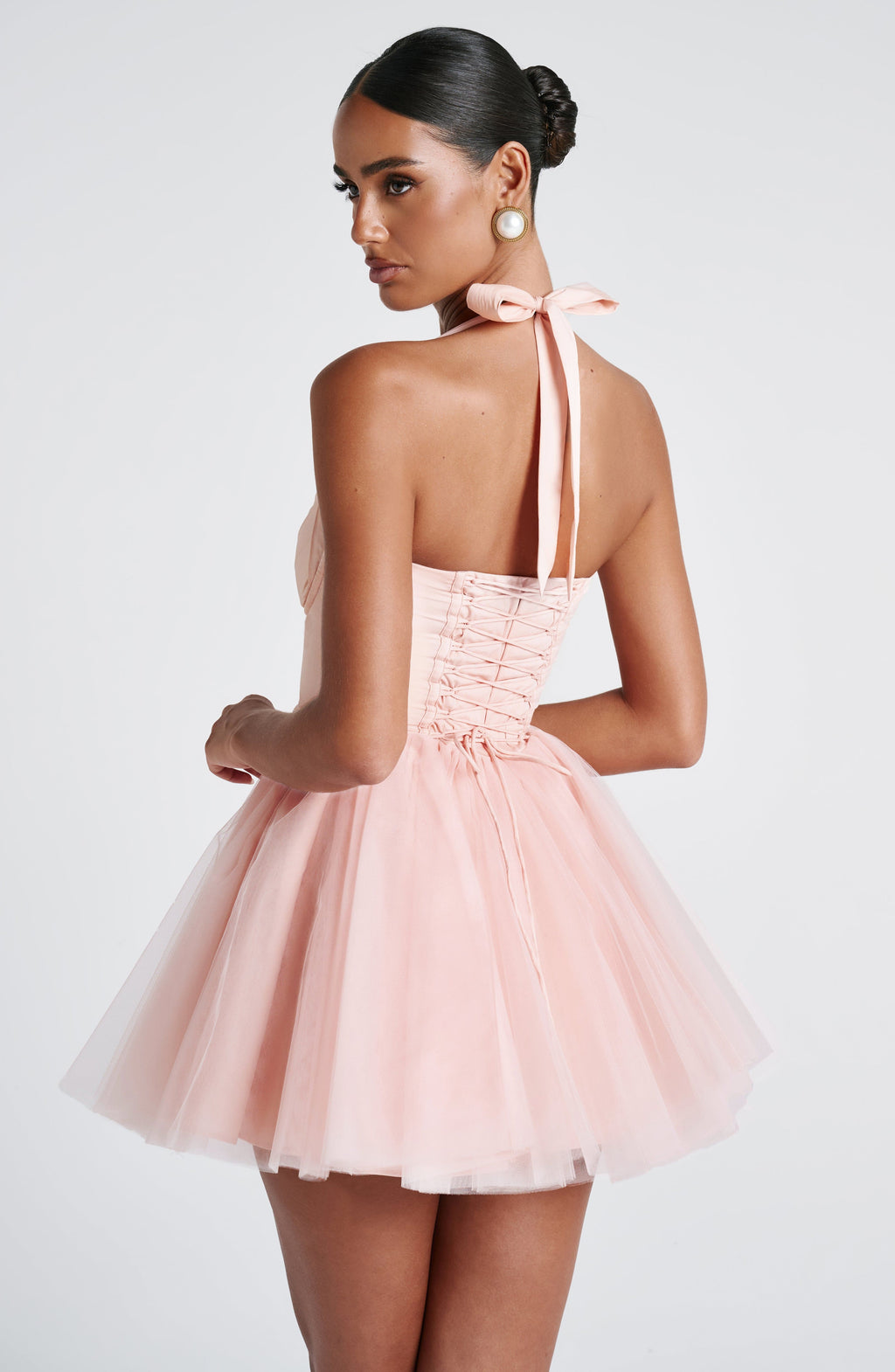 Keely Mini Dress - Soft Peach - Napalia