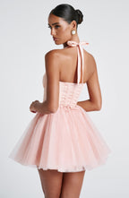 Keely Mini Dress - Soft Peach - Napalia