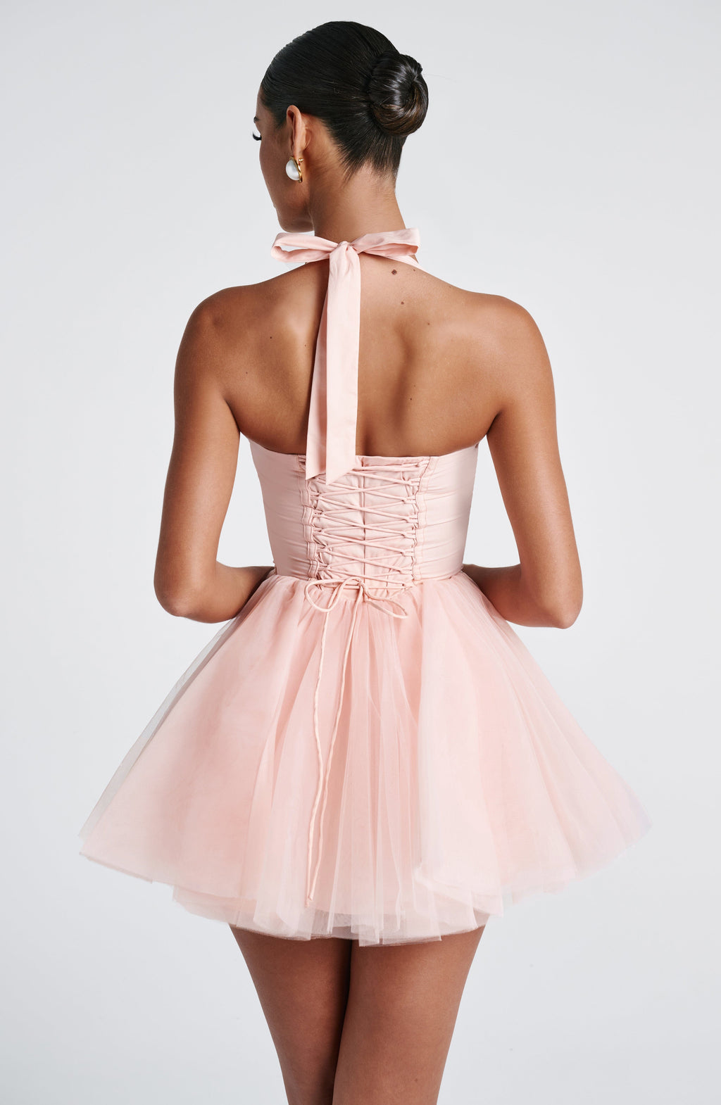 Keely Mini Dress - Soft Peach - Napalia