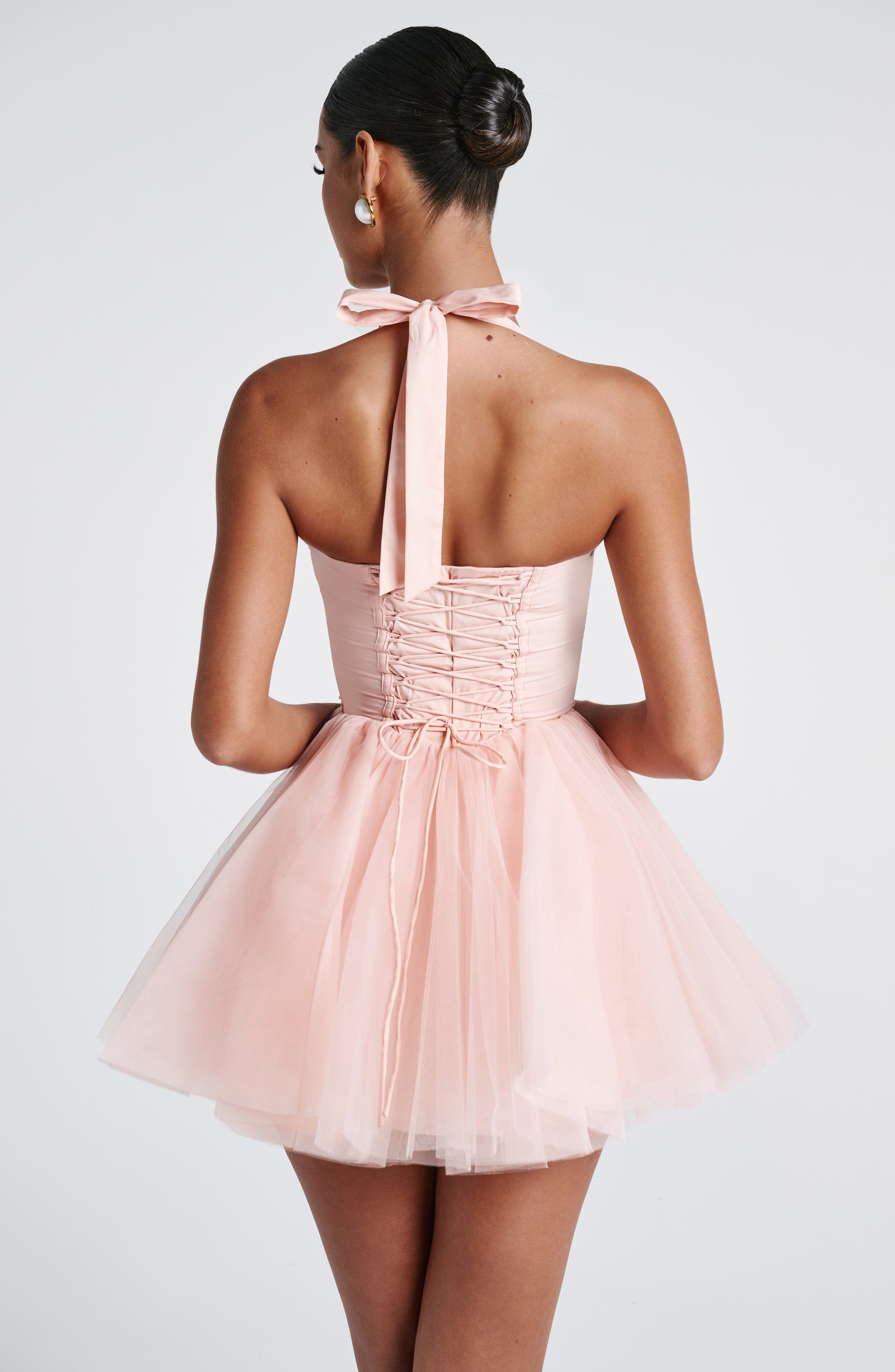 Keely Mini Dress - Soft Peach - Napalia