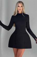Kelly Mini Dress - Black - Napalia