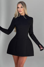 Kelly Mini Dress - Black - Napalia
