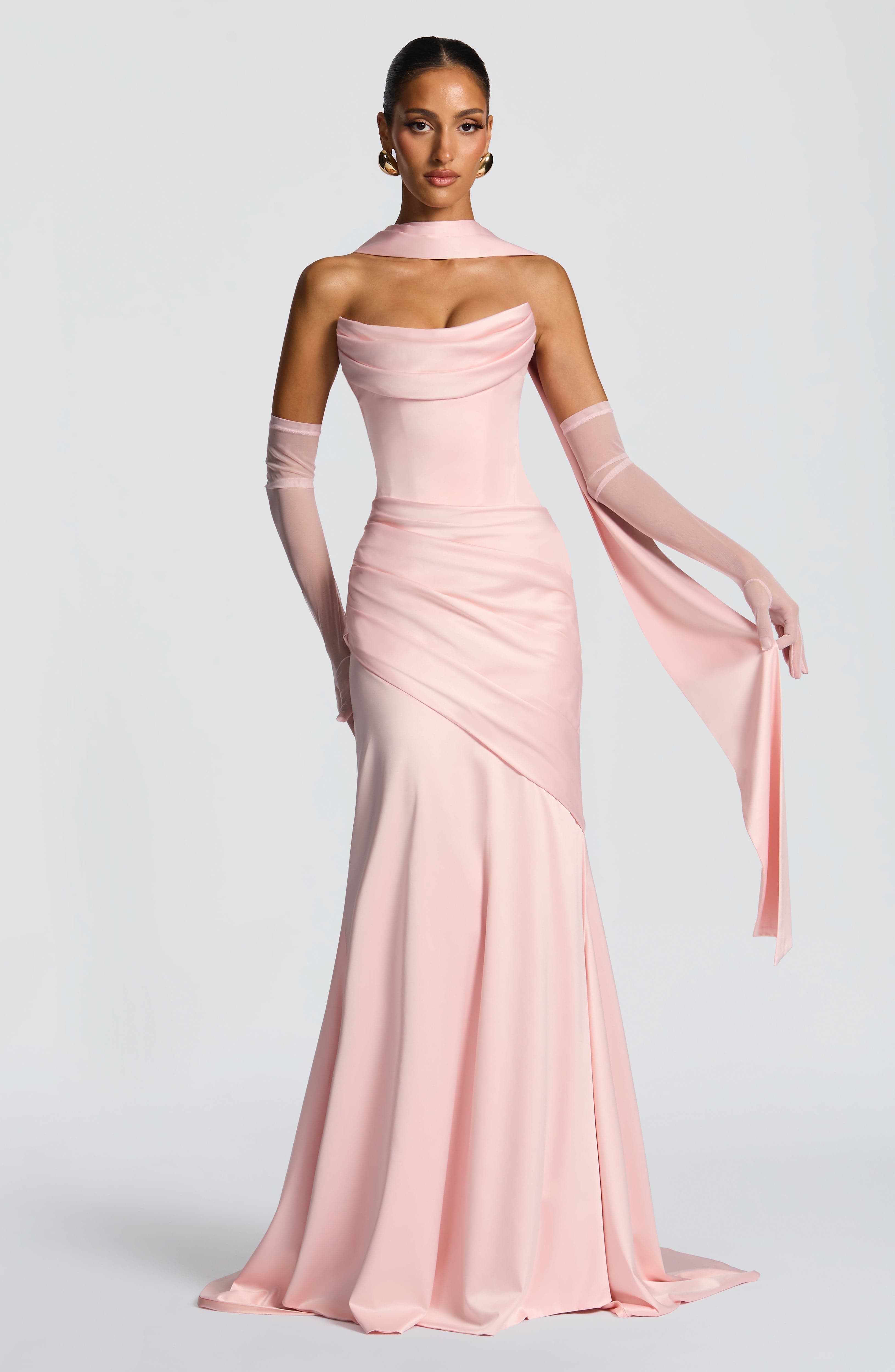 Kensington Maxi Dress - Blush - Napalia