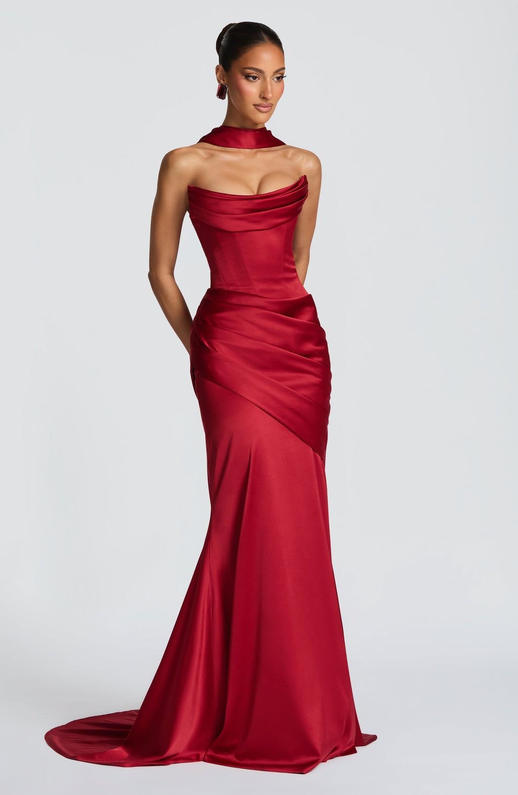 Kensington Maxi Dress - Deep Red - Napalia