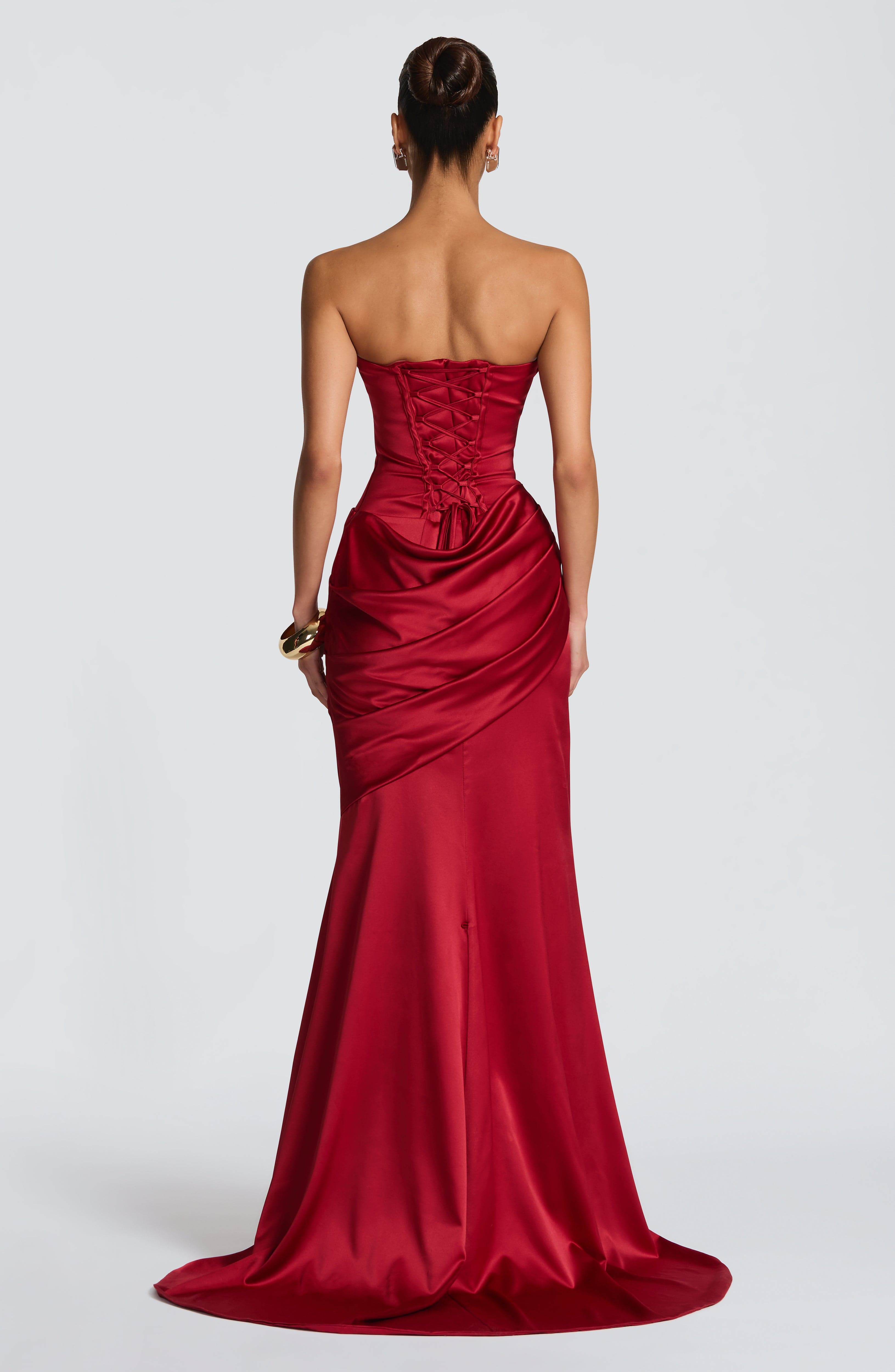 Kensington Maxi Dress - Deep Red - Napalia