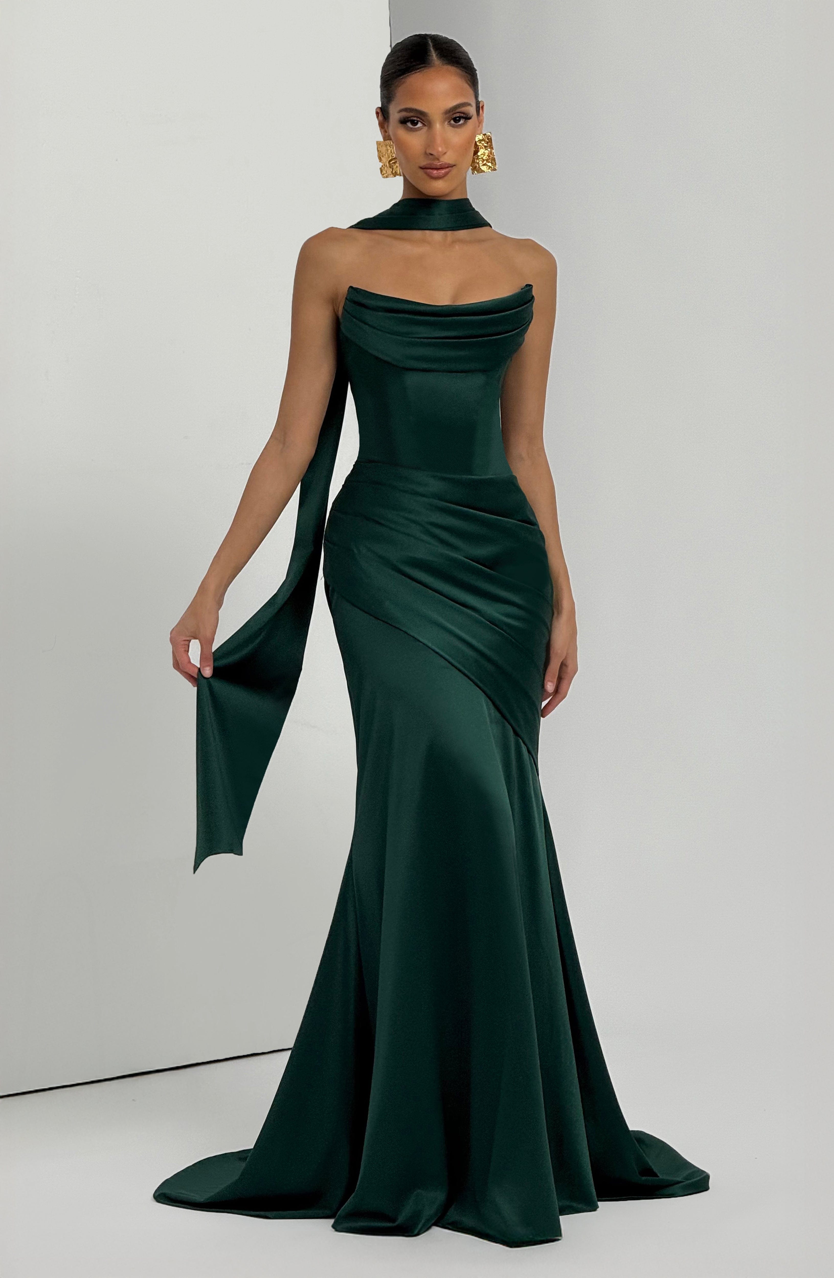 Kensington Maxi Dress - Emerald - Napalia