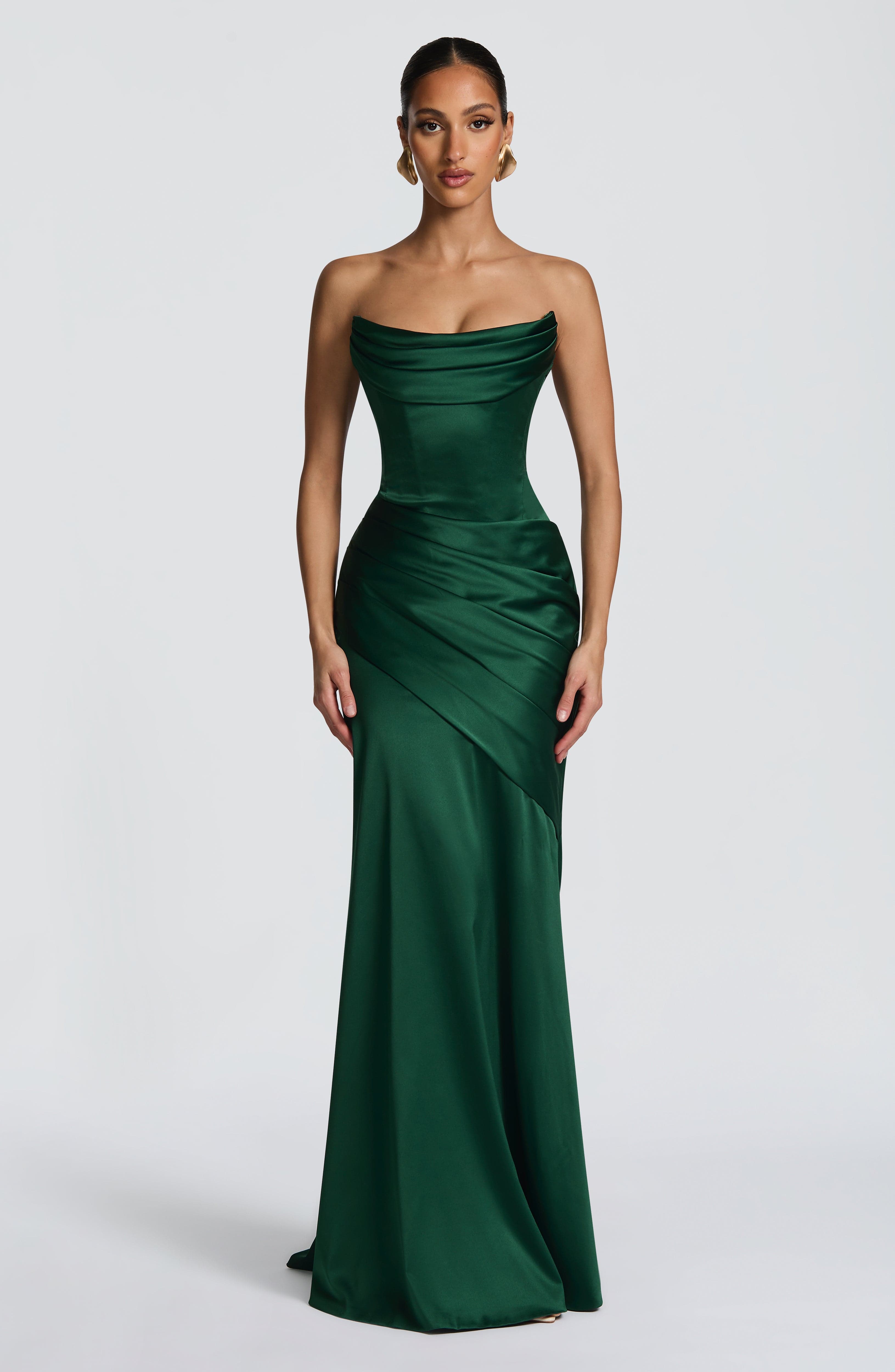 Kensington Maxi Dress - Emerald - Napalia