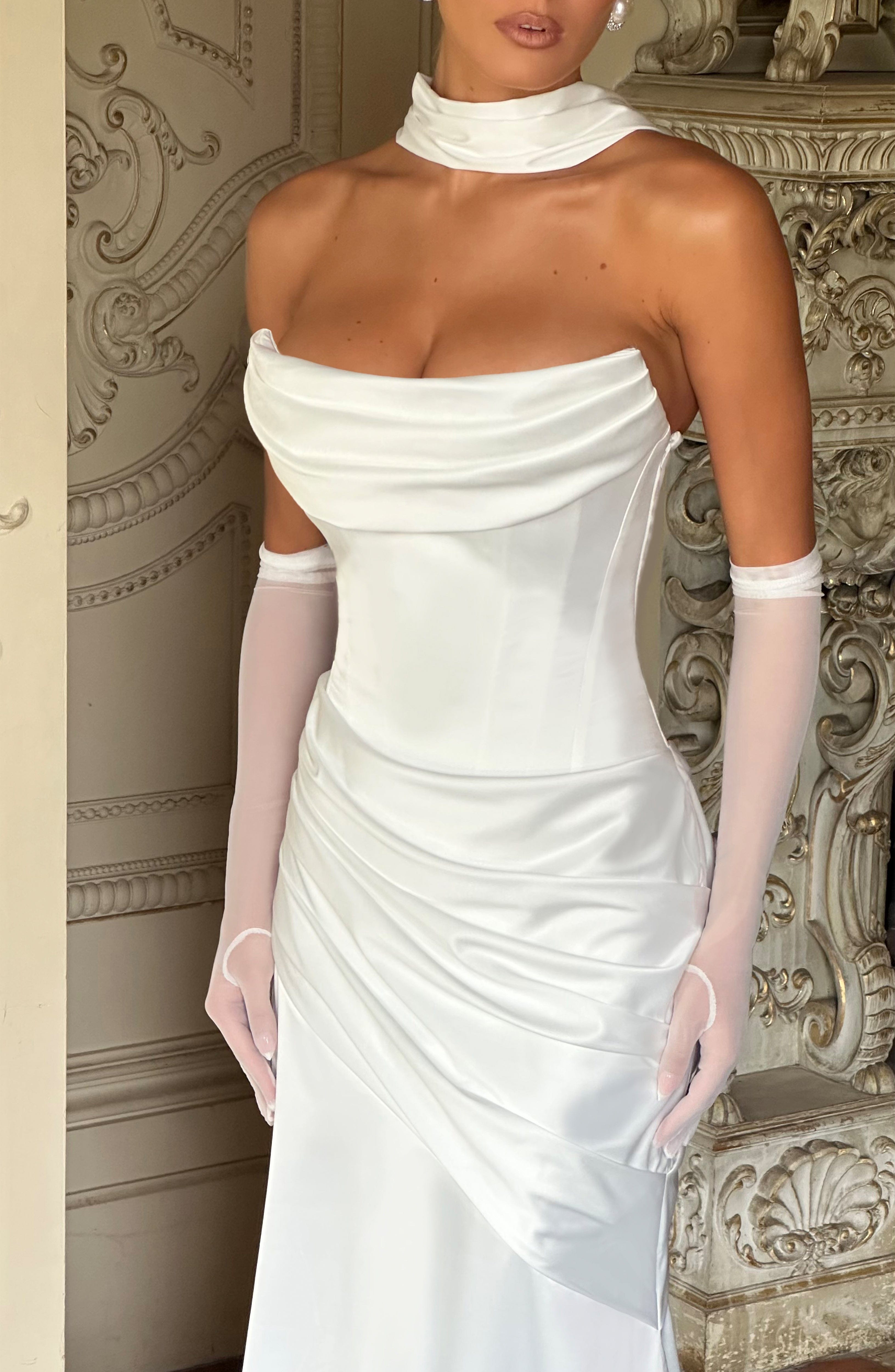 Kensington Maxi Dress - Ivory - Napalia