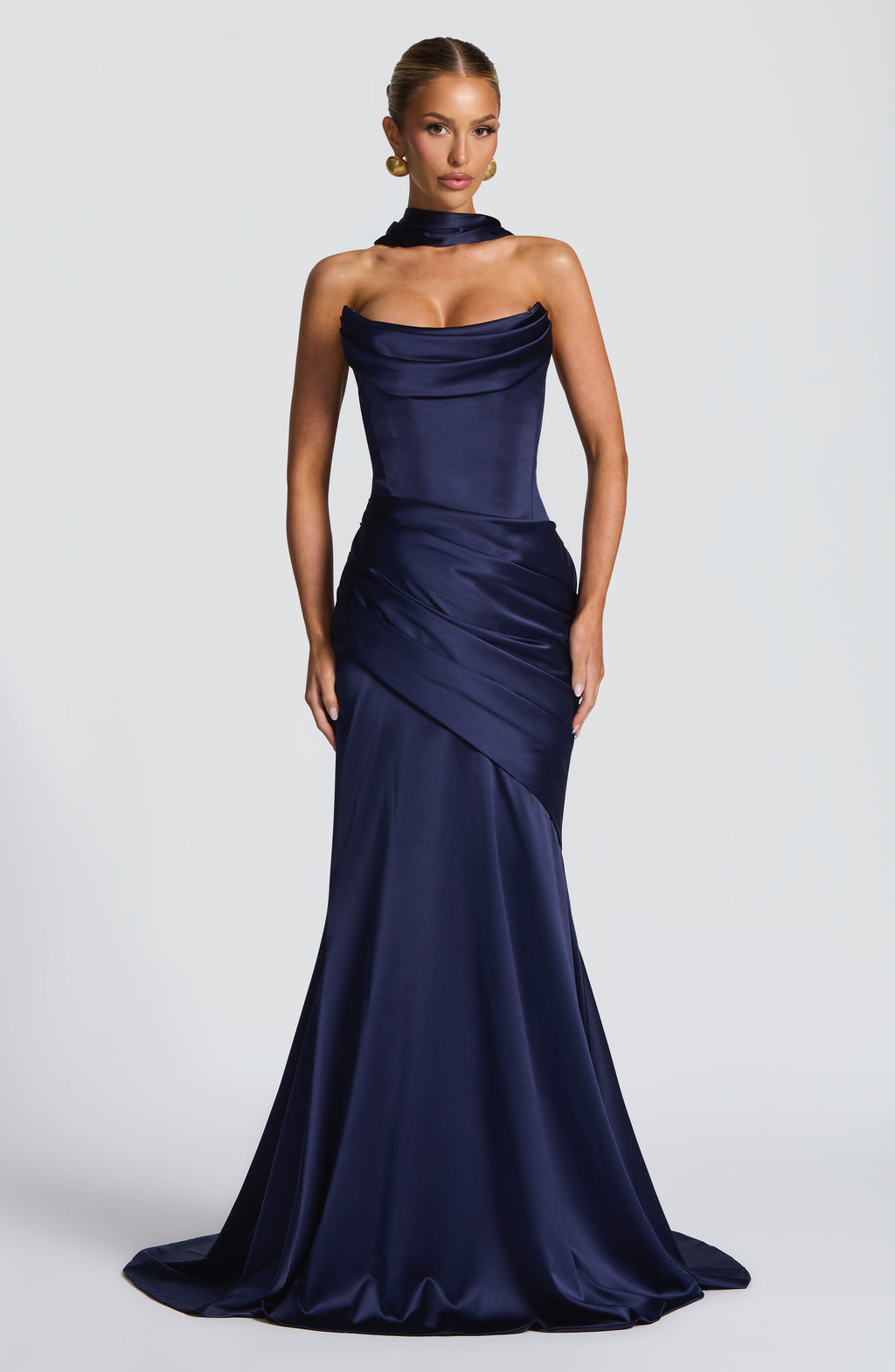 Kensington Maxi Dress - Navy - Napalia