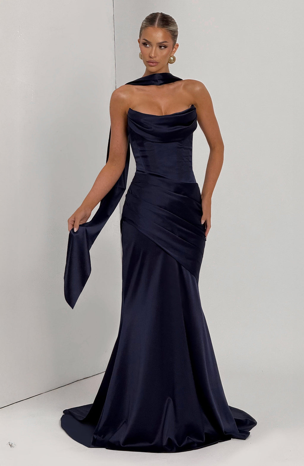 Kensington Maxi Dress - Navy - Napalia