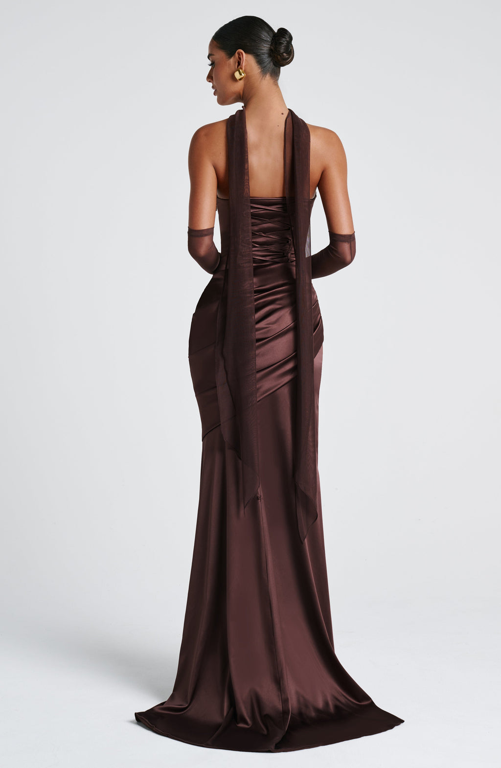 Kensington Maxi Dress - Plum Brown - Napalia