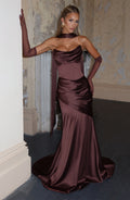 Kensington Maxi Dress - Plum Brown - Napalia
