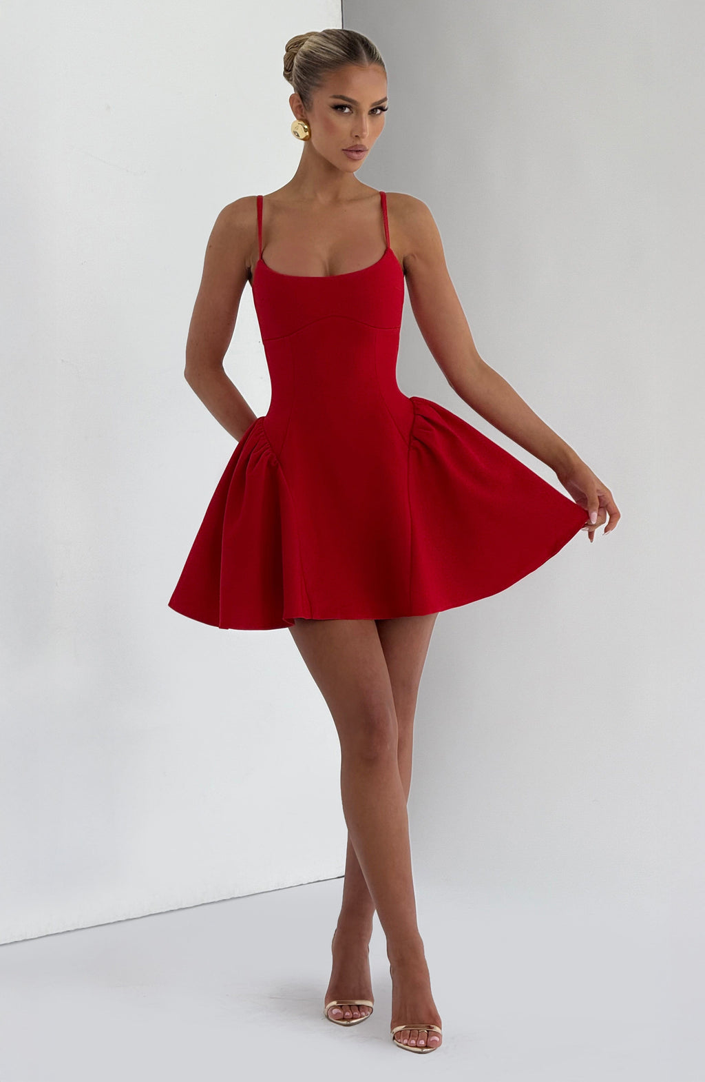 Kiah Mini Dress - Red - Napalia