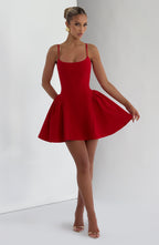 Kiah Mini Dress - Red - Napalia