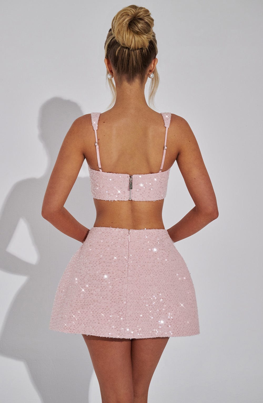 Kiri Mini Skirt - Blush - Napalia