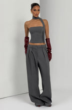 Kirsty Pants - Grey Marl - Napalia