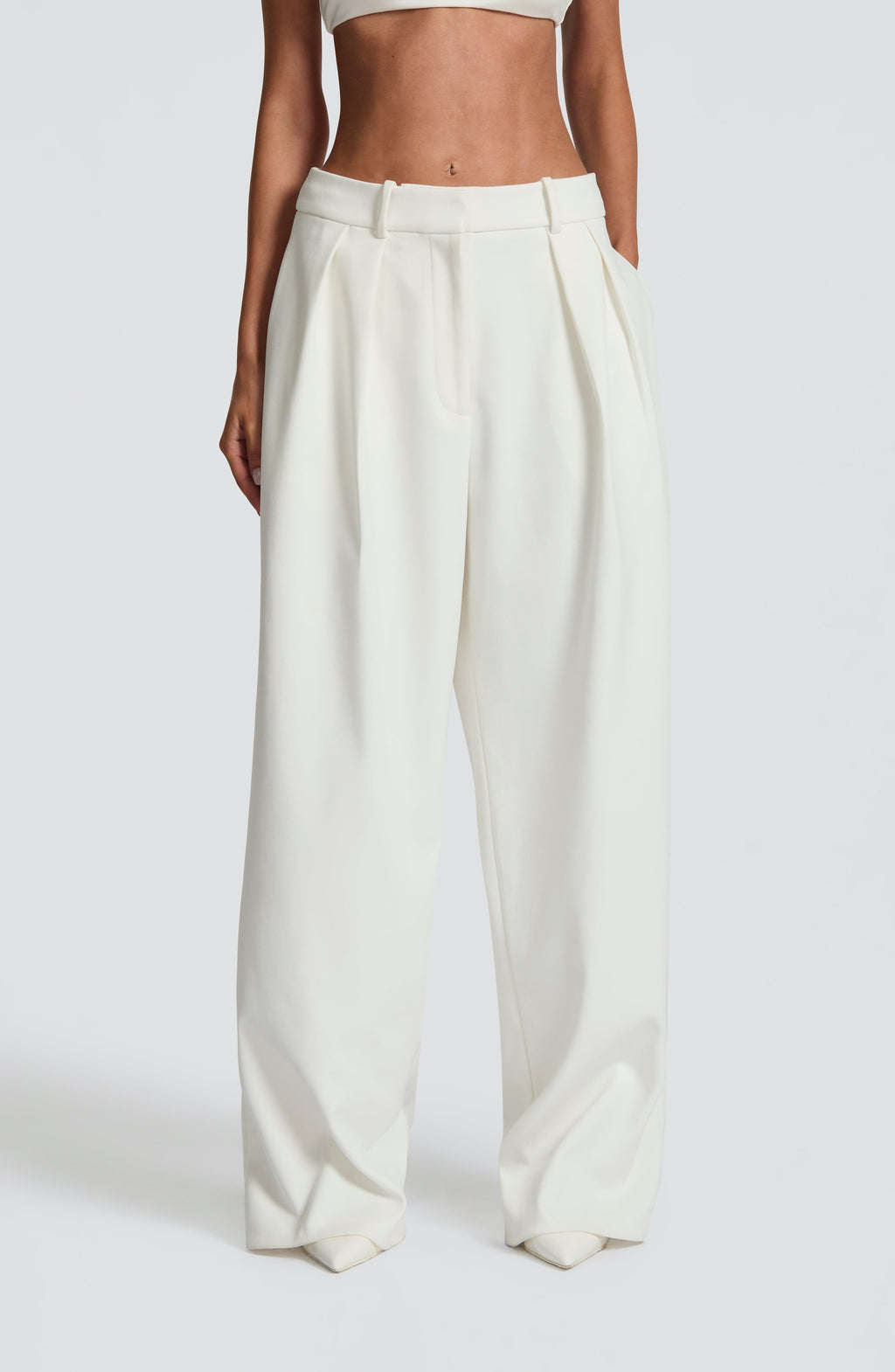 Kirsty Pants - Ivory - Napalia