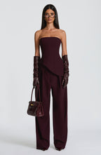 Kirsty Pants - Plum - Napalia
