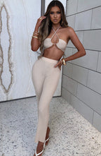 Kyana Crop - Beige - Napalia