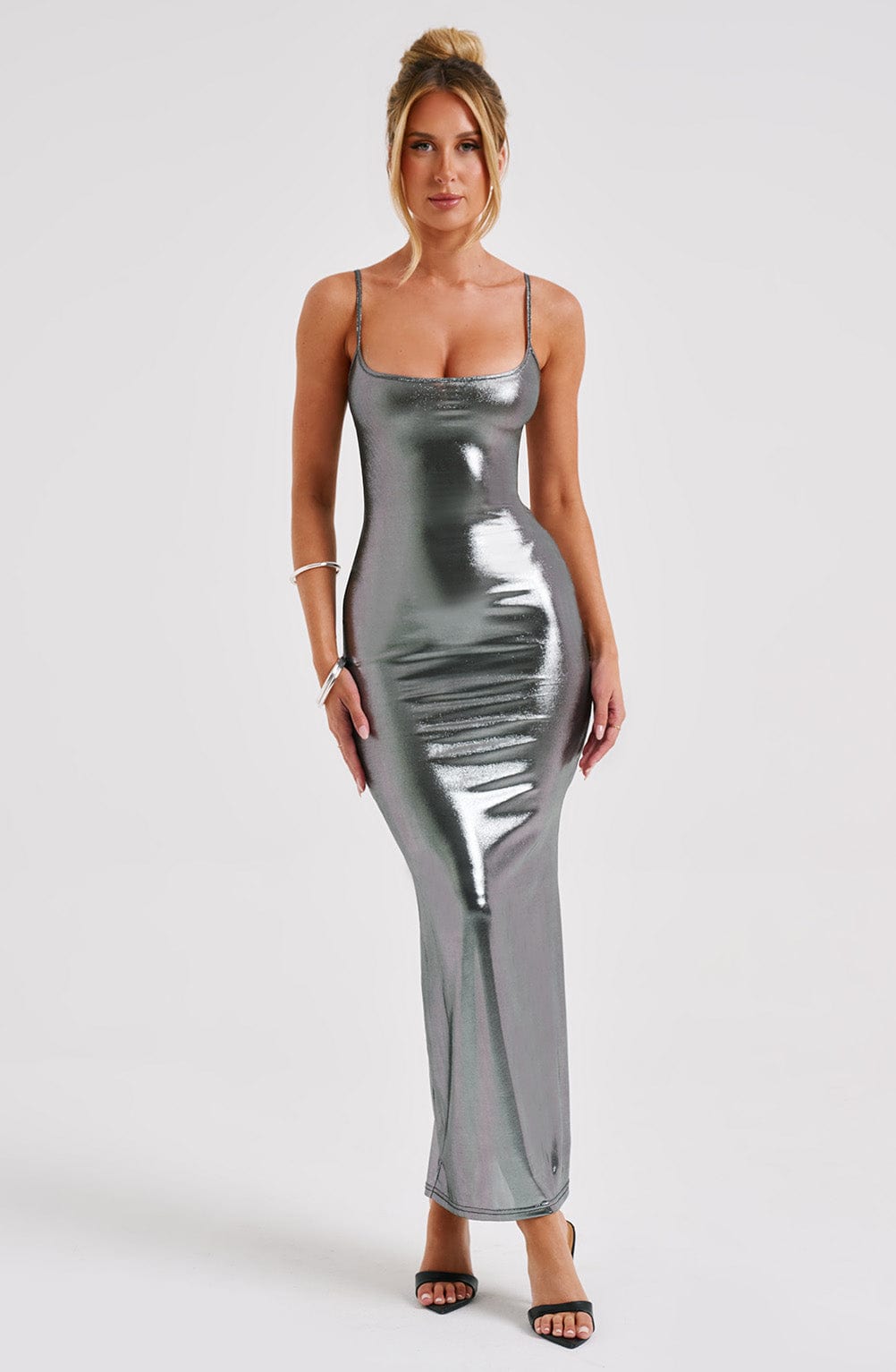 Kyranni Maxi Dress - Gunmetal - Napalia