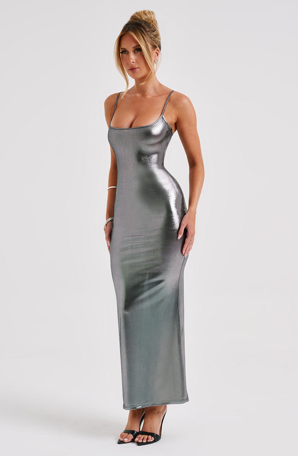 Kyranni Maxi Dress - Gunmetal - Napalia