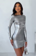 Kyranni Mini Dress - Gunmetal - Napalia