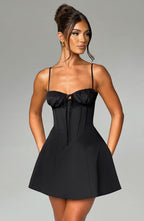 Lacey Mini Dress - Black - Napalia