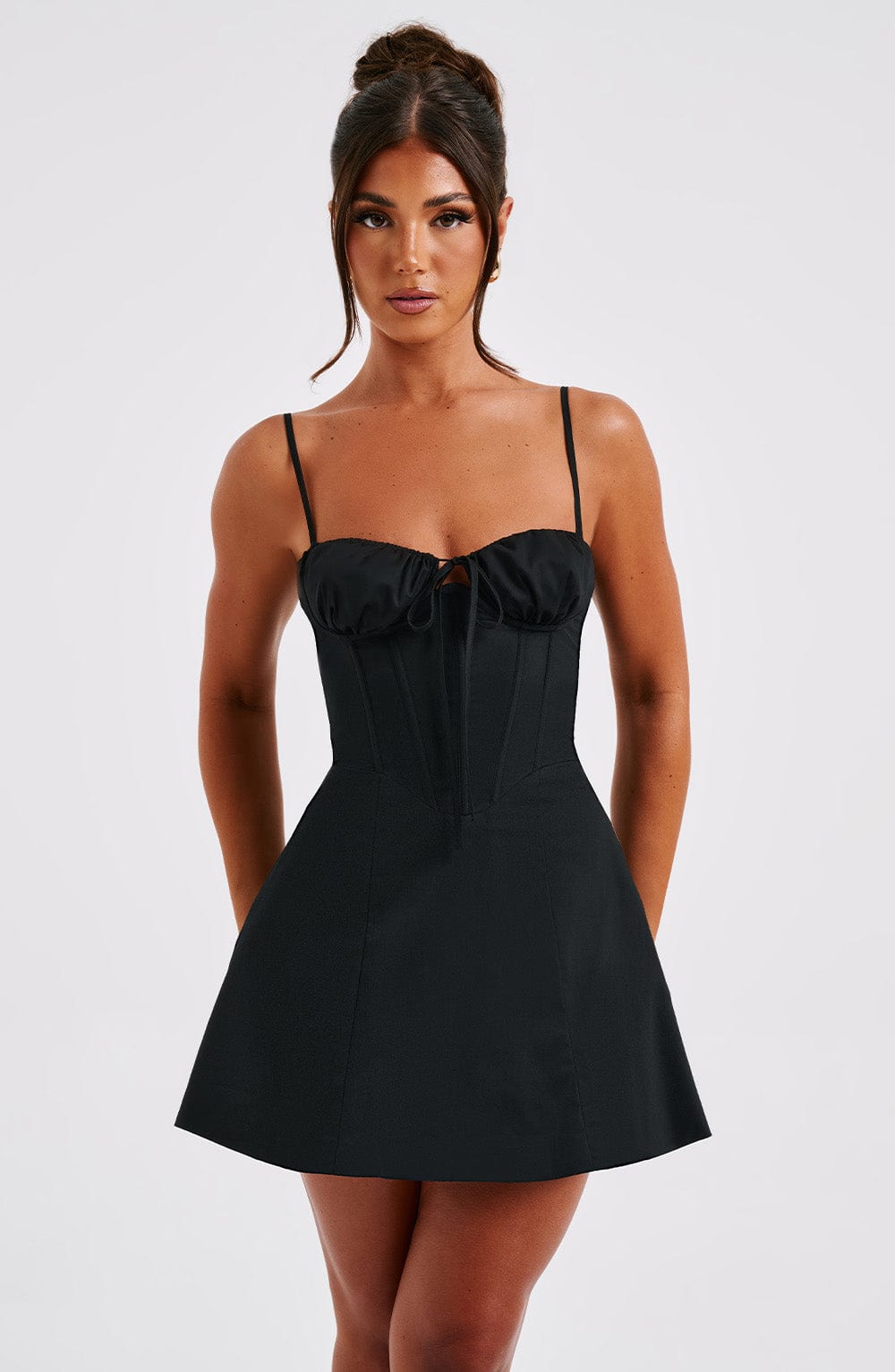 Lacey Mini Dress - Black - Napalia