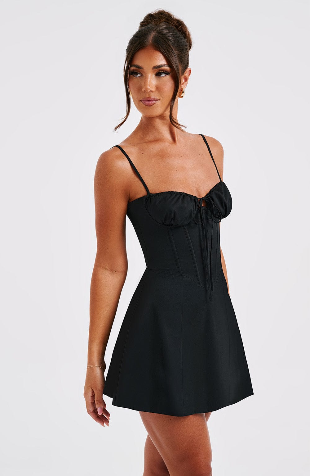 Lacey Mini Dress - Black - Napalia