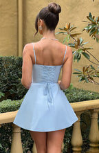 Lacey Mini Dress - Blue - Napalia