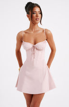 Lacey Mini Dress - Blush - Napalia