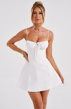 Lacey Mini Dress - Ivory - Napalia