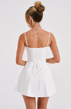Lacey Mini Dress - Ivory - Napalia