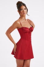Lacey Mini Dress - Red - Napalia