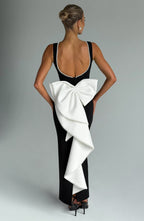 Lana Midaxi Dress - Black/White - Napalia