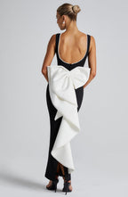 Lana Midaxi Dress - Black/White - Napalia