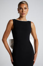 Lana Midaxi Dress - Black/White - Napalia