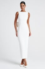 Lana Midaxi Dress - Ivory - Napalia