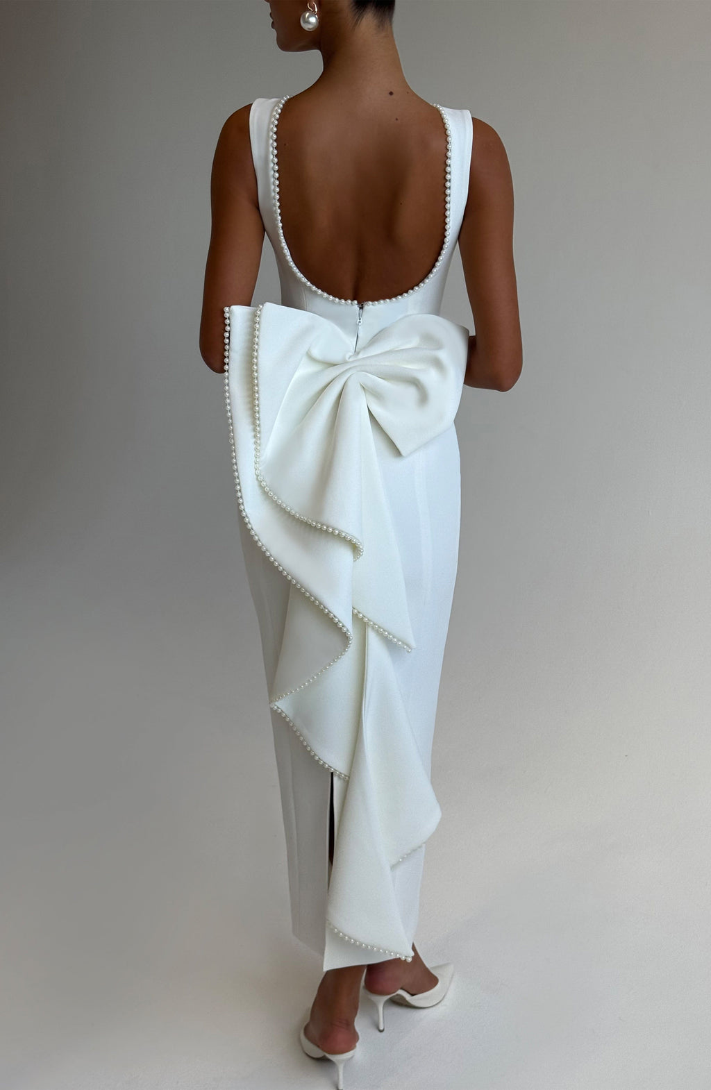 Lana Midaxi Dress - Ivory - Napalia