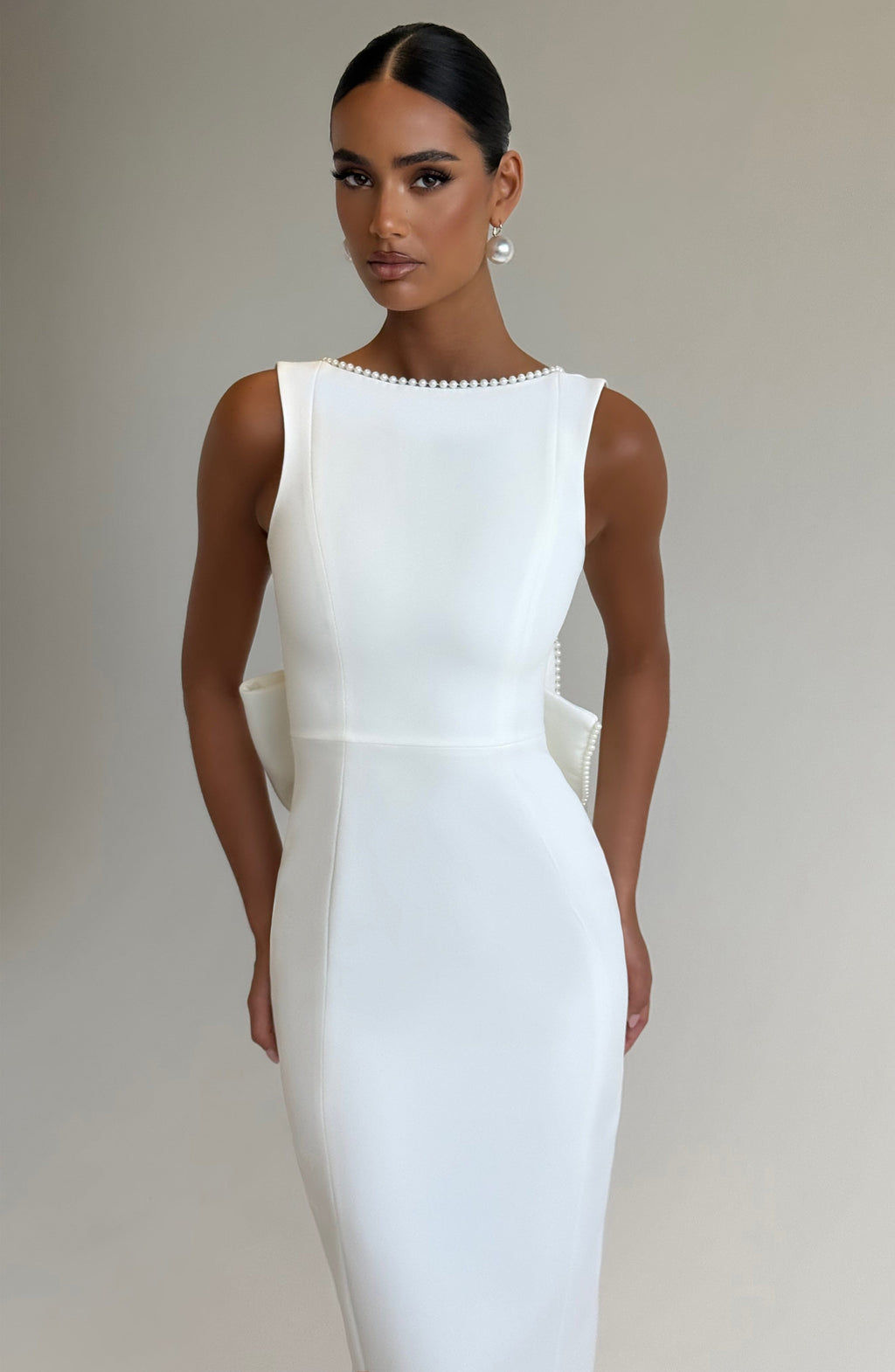 Lana Midaxi Dress - Ivory - Napalia
