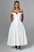 Lanetta Midi Dress - Ivory - Napalia