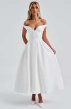 Lanetta Midi Dress - Ivory - Napalia