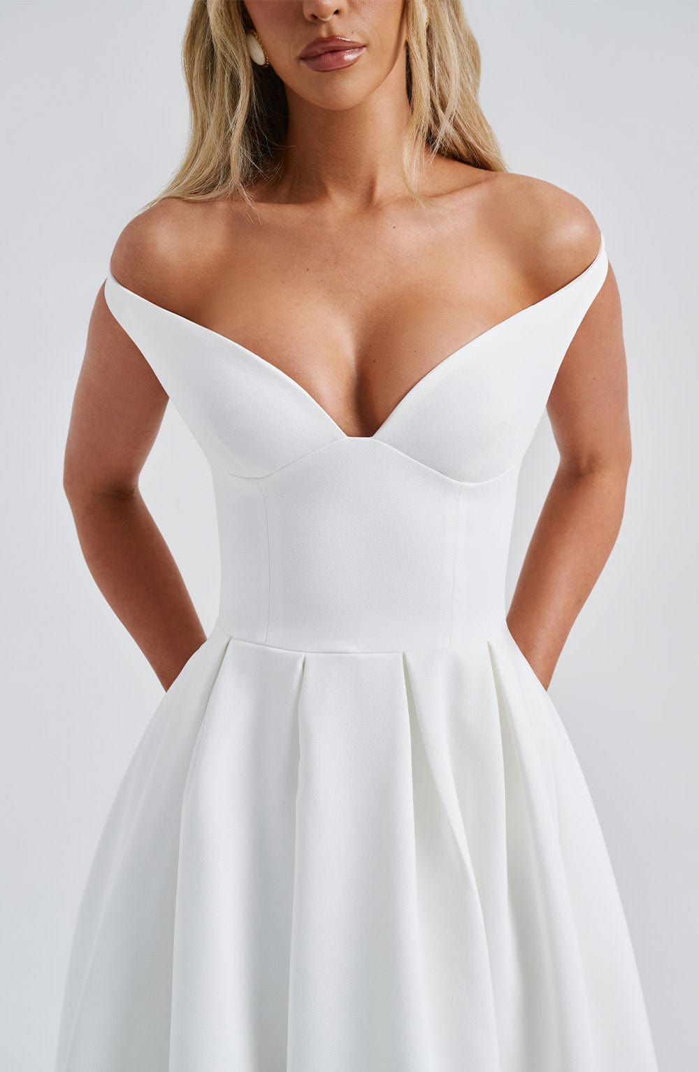 Lanetta Midi Dress - Ivory - Napalia