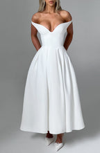 Lanetta Midi Dress - Ivory - Napalia