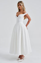 Lanetta Midi Dress - Ivory - Napalia