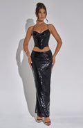 Larisa Maxi Skirt - Black - Napalia