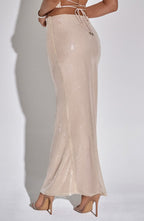Larisa Maxi Skirt - Nude - Napalia
